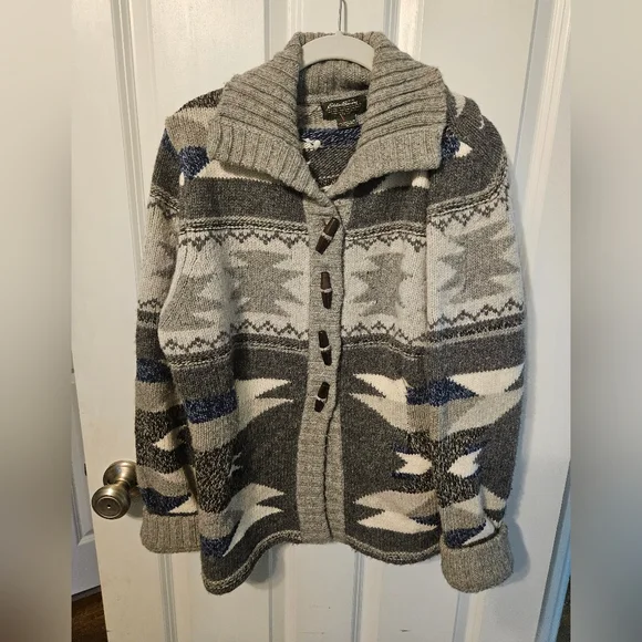 Eddie Bauer Vintage Wool Cardigan - Picture 2 of 4